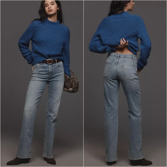 Anthropologie FRAME The Ruler High Rise Straight Leg Women’s Jeans Sz 28 - Picture 1 of 12